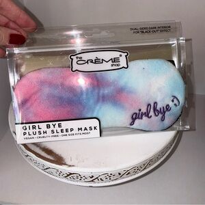 NEW The Crème Shop Plush Sleep Mask - Cute Tie Dye - Girl Bye